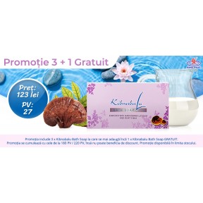 Promotie Kibnabalu Bath Soap 3 + 1 GRATUIT
